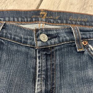 7 For All Mankind Blue Boyfriend Jeans 35W